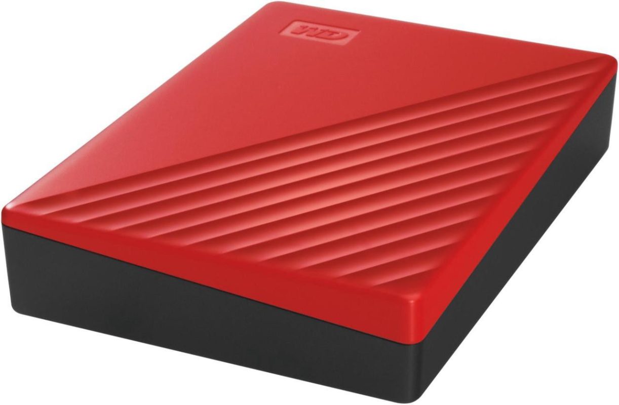 Western Digital 4TB My Passport USB 3.2 Portable Slim External Hard Drive - Red (WDBPKJ0040BRD-WESN)