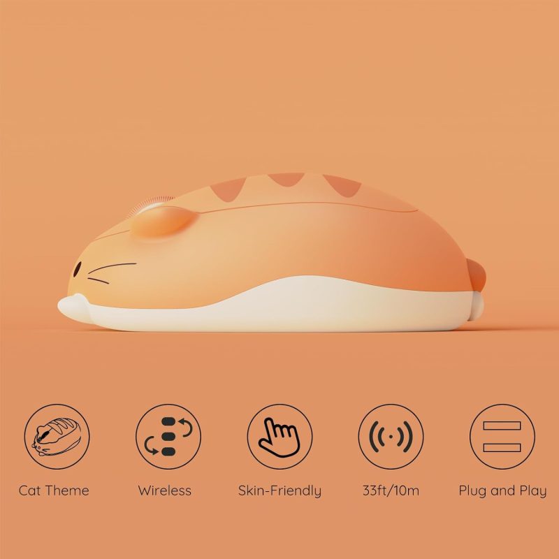 Akko Cat Theme Plug N Play 1200 DPI Wireless Mouse