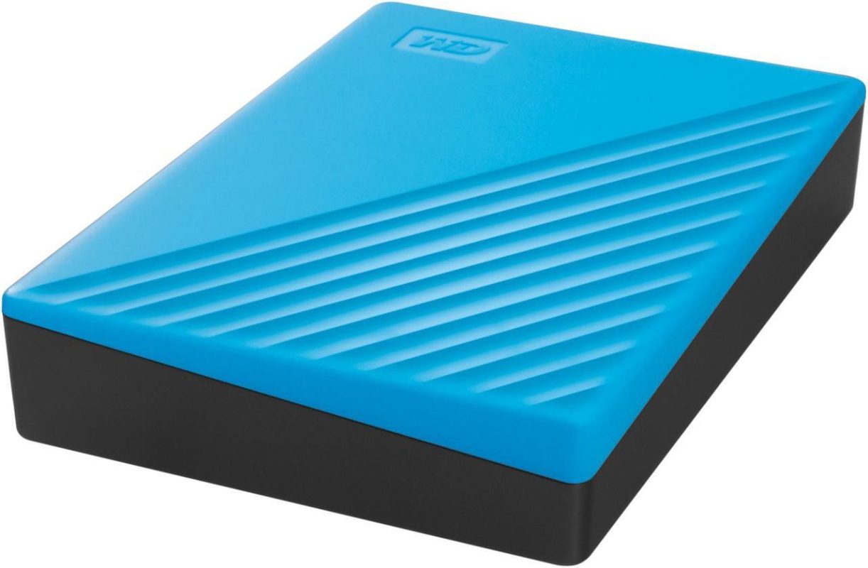 Western Digital 4TB My Passport USB 3.2 Portable Slim External Hard Drive - Blue (WDBPKJ0040BBL-WESN)