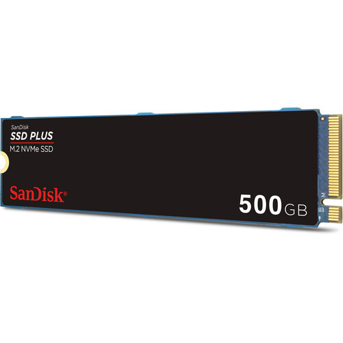 Sandisk Plus 500GB M.2.NVMe PCIe Gen 3.0 Internal SSD - SDSSDA3N-500G-G26