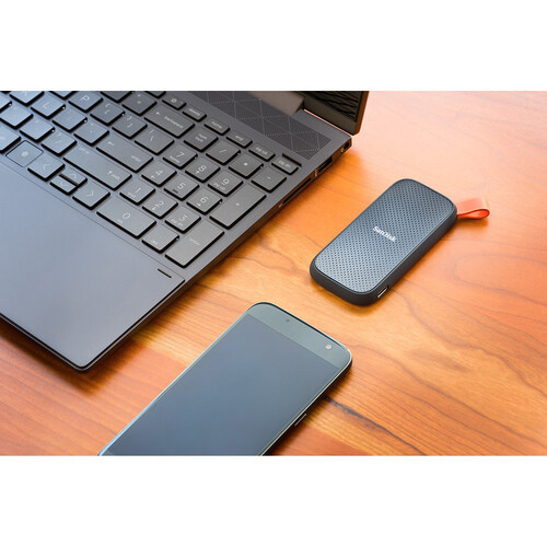 Sandisk 1TB 800MB/s USB 3.2 Portable SSD - Black (SDSSDE30-1T00-G26)