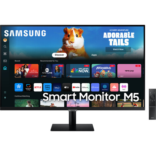 Samsung 32" M5 LS32DM500EEXXS VA FHD 60Hz 4ms HDR10 Tizen Build In Speaker Smart Monitor