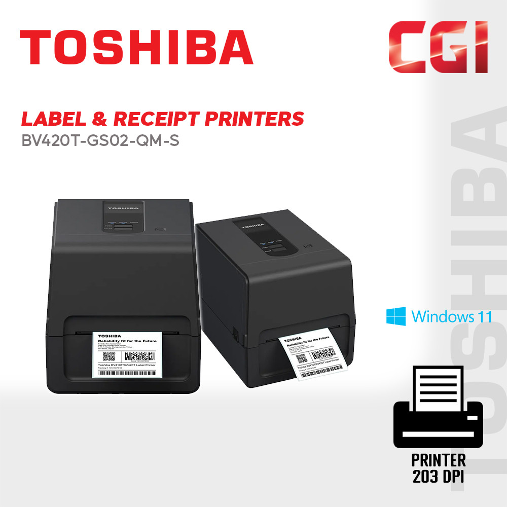 Toshiba BV420T GS02 4" 203DPI 7 IPS Barcode Printer