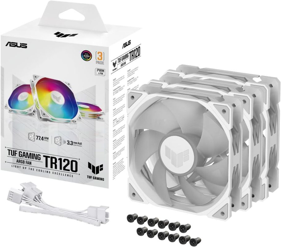 Asus TUF Gaming TR120 ARGB 3.3mm H2O LED Matrix Aura Sync Chassis Fan