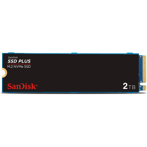 Sandisk Plus 2TB M.2.NVMe PCIe Gen 3.0 Internal SSD - SDSSDA3N-2T00-G26