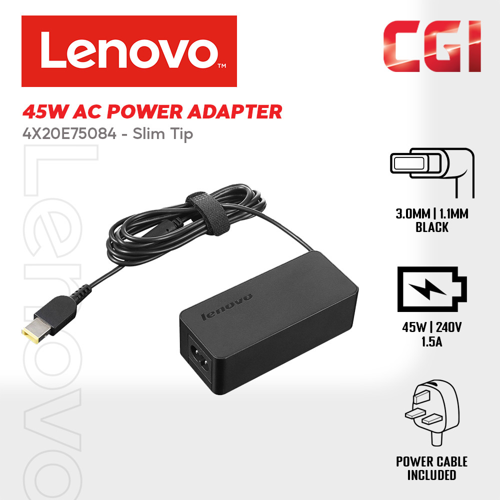 Lenovo Thinkpad 45W AC Adapter - Slim Tip 4X20E75084