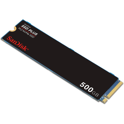 Sandisk Plus 500GB M.2.NVMe PCIe Gen 3.0 Internal SSD - SDSSDA3N-500G-G26