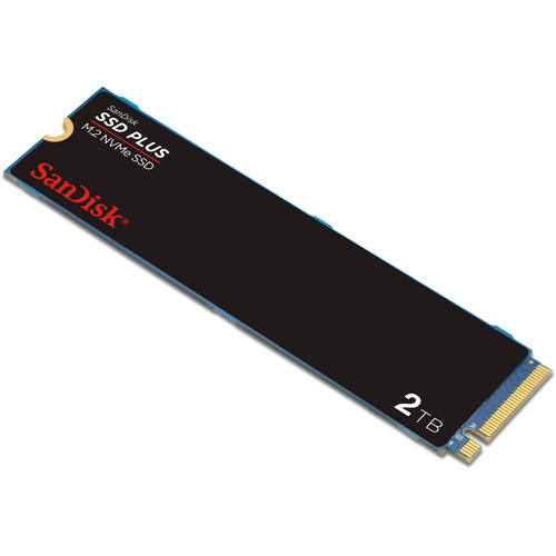 Sandisk Plus 2TB M.2.NVMe PCIe Gen 3.0 Internal SSD - SDSSDA3N-2T00-G26