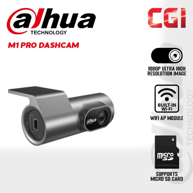 Dahua M1 Pro 1080P Wi-Fi AP HD Night Vision G-Sensor Mini USB Dashcam