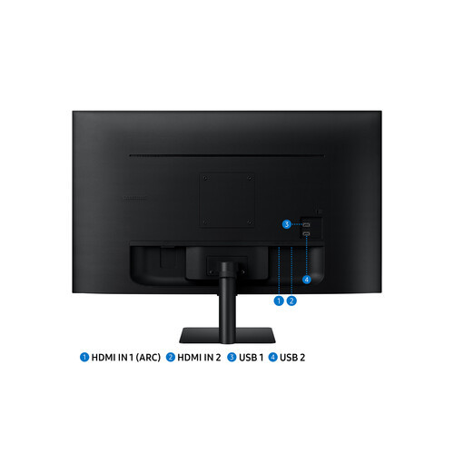 Samsung 32" M5 LS32DM500EEXXS VA FHD 60Hz 4ms HDR10 Tizen Build In Speaker Smart Monitor