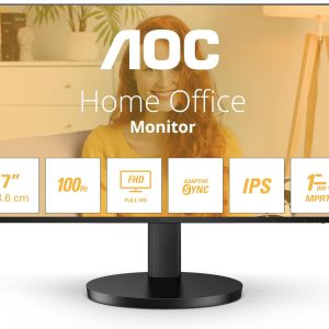AOC 27" 27B3HA2 IPS FHD Adaptive Sync 100Hz 1ms Build-In Speaker Frameless Monitor