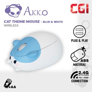 Akko Cat Theme Plug N Play 1200 DPI Wireless Mouse