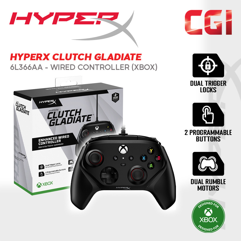 HyperX Clutch Gladiate Wired Xbox Controller - 6L366AA