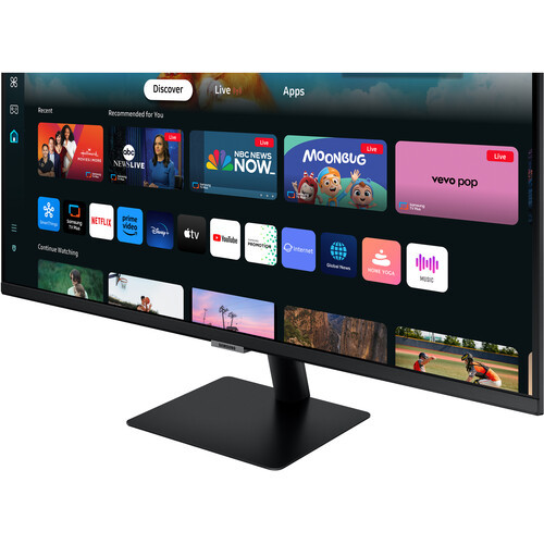 Samsung 32" M5 LS32DM500EEXXS VA FHD 60Hz 4ms HDR10 Tizen Build In Speaker Smart Monitor