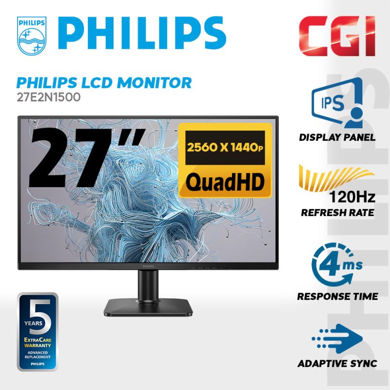 Philips 27" 27E2N1500 IPS FHD Adaptive Sync 100Hz 1ms Monitor