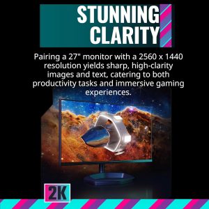 Cooler Master 27" Tempest GP27Q Quantum Dot Mini LED IPS QHD HDR1000 Adaptive Sync 165Hz 1ms HALO Ring Ergonomic Gaming Monitor