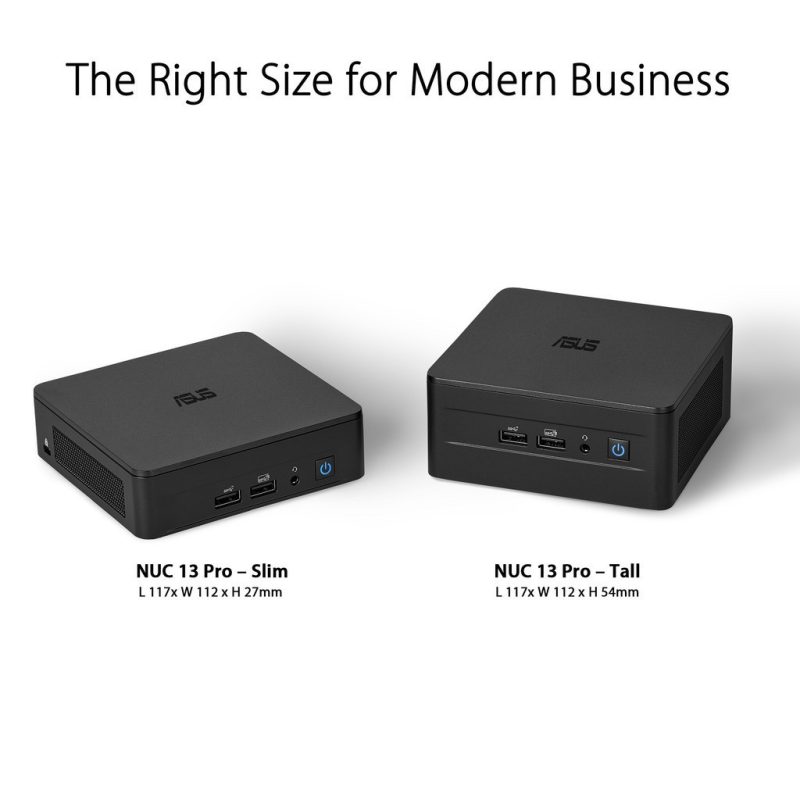 Asus NUC RNUC13ANHi70000 Intel i7-1360P Integrated Graphics Win11Home With Office Tall Case Mini PC