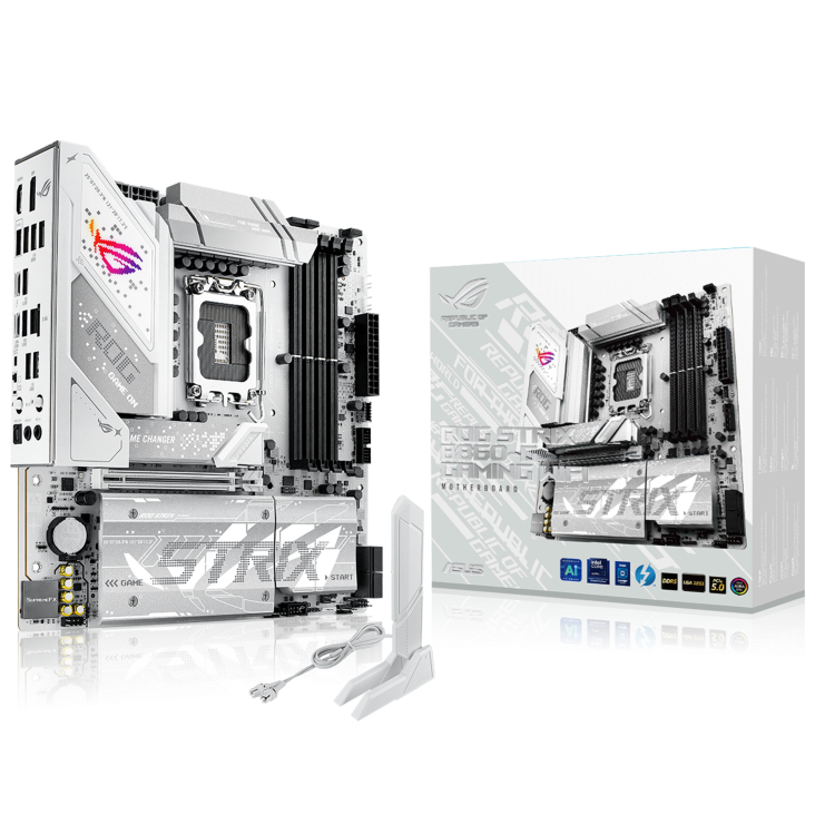 Asus ROG Strix B860-G 9066+ MT/s DDR5 PCIe 5.0 WiFi 7 Thunderbolt 4 Windows 11 Aura Sync Gaming WiFi Motherboard