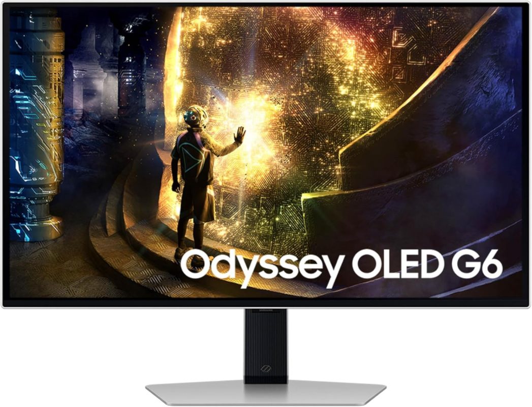 Samsung 27" Odyssey OLED G6 G61SD QHD HDR10+ Freesync Premium Pro 240Hz 0.03ms Ergonomic Gaming Monitor