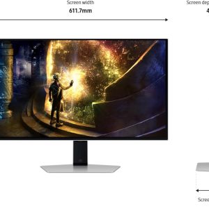 Samsung 27" Odyssey OLED G6 G61SD QHD HDR10+ Freesync Premium Pro 240Hz 0.03ms Ergonomic Gaming Monitor
