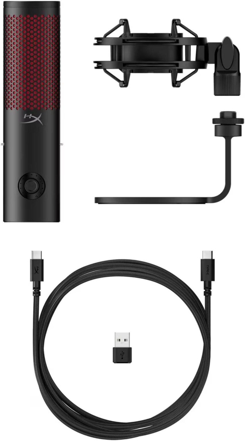 HyperX Quadcast 2 Hi-Res Studio Shock Mount USB Gaming Microphone - 872V1AA