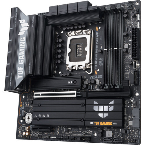 Asus TUF Gaming B860M-Plus-WiFi 8800+ MT/s DDR5 PCIe 5.0 WiFi 7 Windows 11 Aura Sync Motherboard