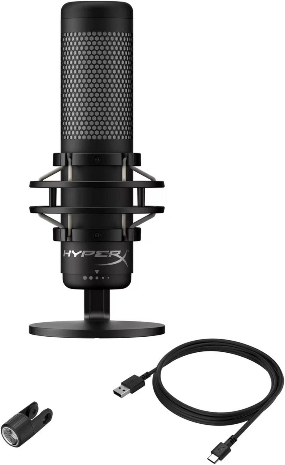 HyperX Quadcast 2 Hi-Res Studio Shock Mount USB Gaming Microphone - 872V1AA