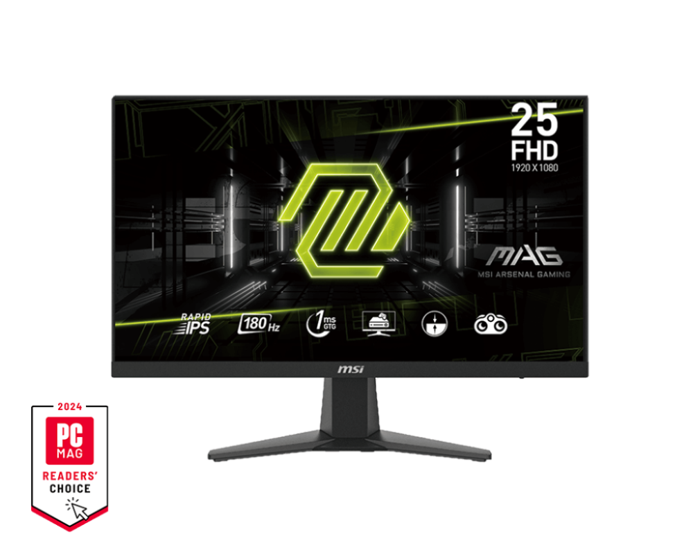 MSI 24.5" MAG 256F Rapid IPS FHD Adaptive Sync 180Hz 1ms Gaming Monitor