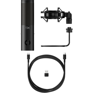 HyperX Quadcast 2 S Multifunctional Knob Shock Mount USB aRGB Gaming Microphone - 9A273AA