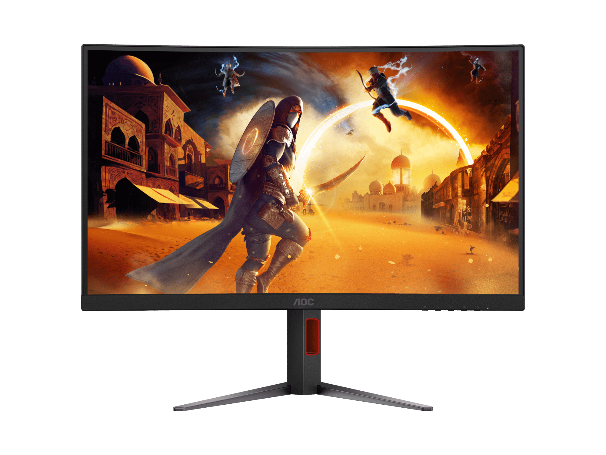 AOC 27" CQ27G4 Fast VA QHD HDR10 Adaptive Sync 180Hz 0.5ms Curved Gaming Monitor