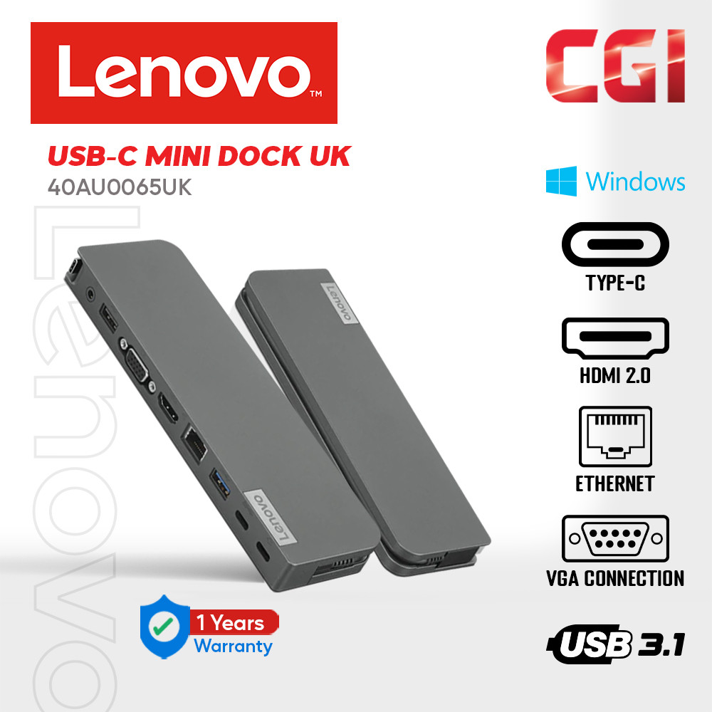 Lenovo USB-C Mini Dock UK - 40AU0065UK