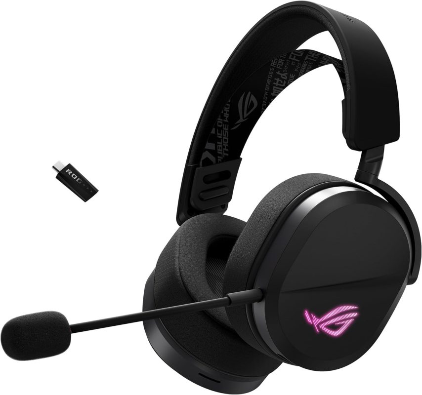 Asus ROG Pelta Tri-Mode RGB SpeedNova Super-Wideband Boom Microphone Fast Charging Gaming Headset