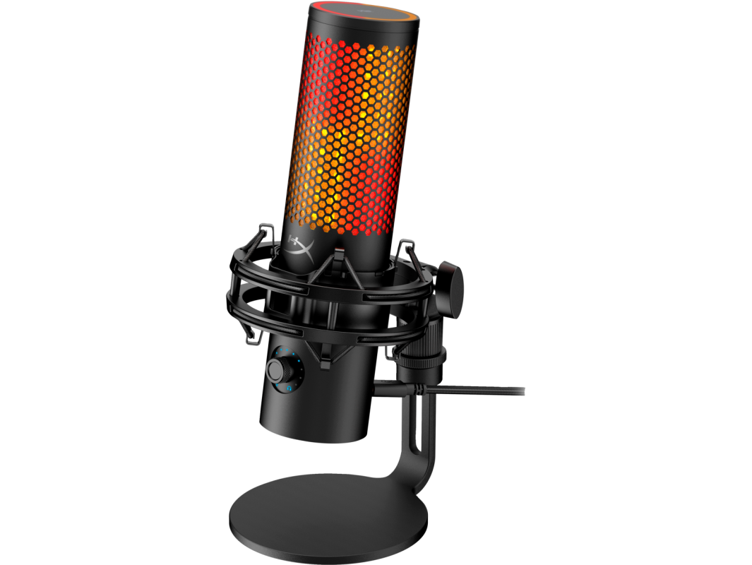 HyperX Quadcast 2 S Multifunctional Knob Shock Mount USB aRGB Gaming Microphone - 9A273AA