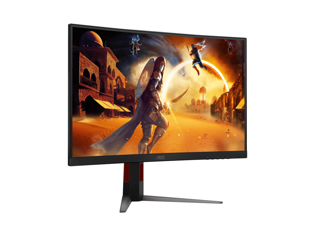AOC 27" CQ27G4 Fast VA QHD HDR10 Adaptive Sync 180Hz 0.5ms Curved Gaming Monitor