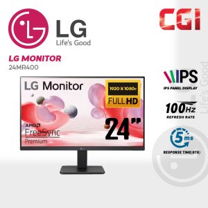 LG 24" 24MR400 IPS FHD AMD FreeSync? 100Hz 5ms 3-Side Borderless Monitor