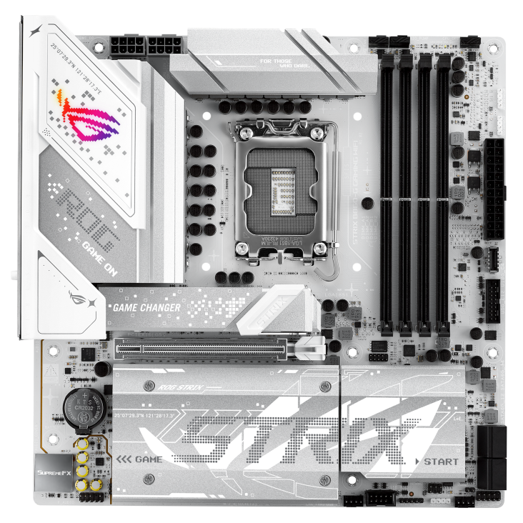 Asus ROG Strix B860-G 9066+ MT/s DDR5 PCIe 5.0 WiFi 7 Thunderbolt 4 Windows 11 Aura Sync Gaming WiFi Motherboard