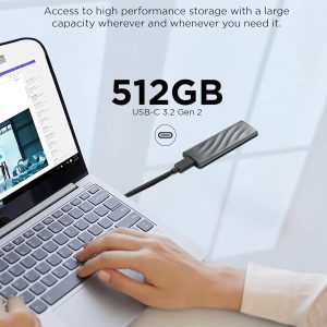 Lenovo PS8 512GB USB-C Lightweight Portable SSD - GXB1M24159
