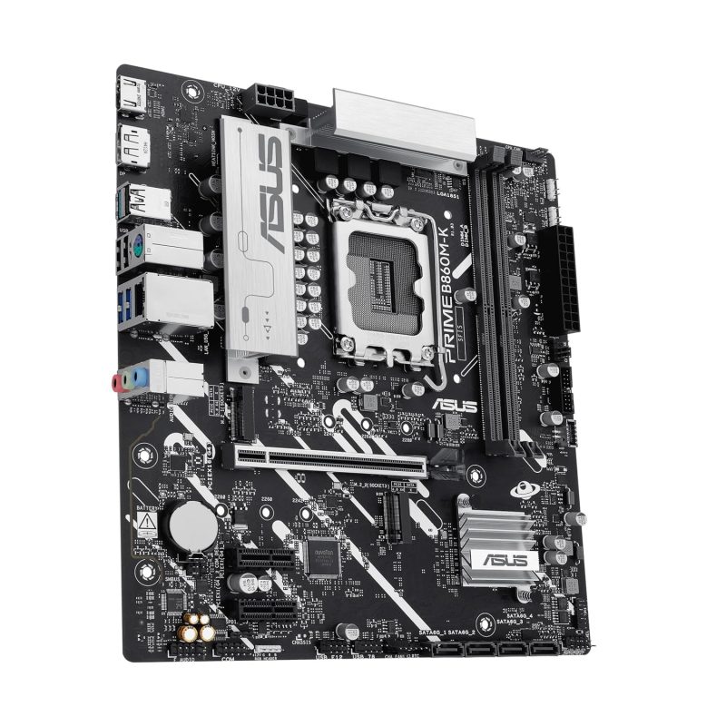 Asus Prime B860M-K-CSM 8800MT/s DRR5 PCIe 4.0 Aura Sync Micro-ATX Motherboard
