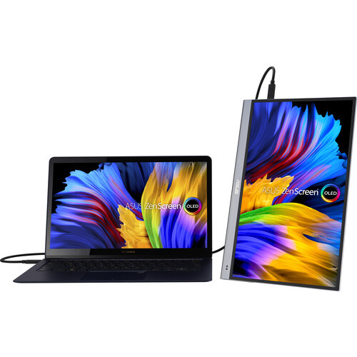 Asus 15.6" Zenscreen MQ16AH OLED FHD HDR10 100Hz 1ms 100% DCI-P3 Delta E<2 USB-C Portable Monitor