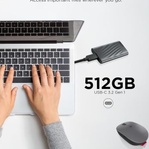Lenovo PS6 512GB USB-C Lightweight Portable SSD - GXB1M24163