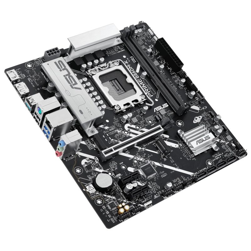 Asus Prime B860M-K-CSM 8800MT/s DRR5 PCIe 4.0 Aura Sync Micro-ATX Motherboard