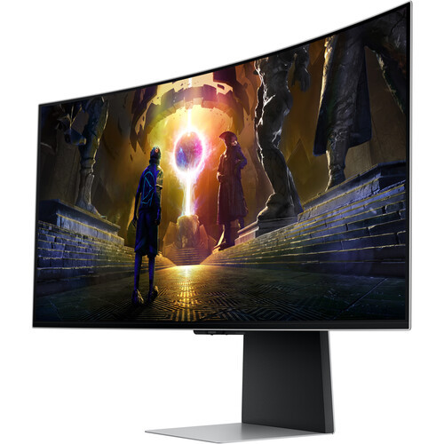 Samsung 34" LS34DG850SEXXS G8 G85SD Odyssey OLED Ultra WQHD HDR10+ Freesync G-Sync 175Hz 0.03ms Ergonomic Curved Smart Gaming Monitor