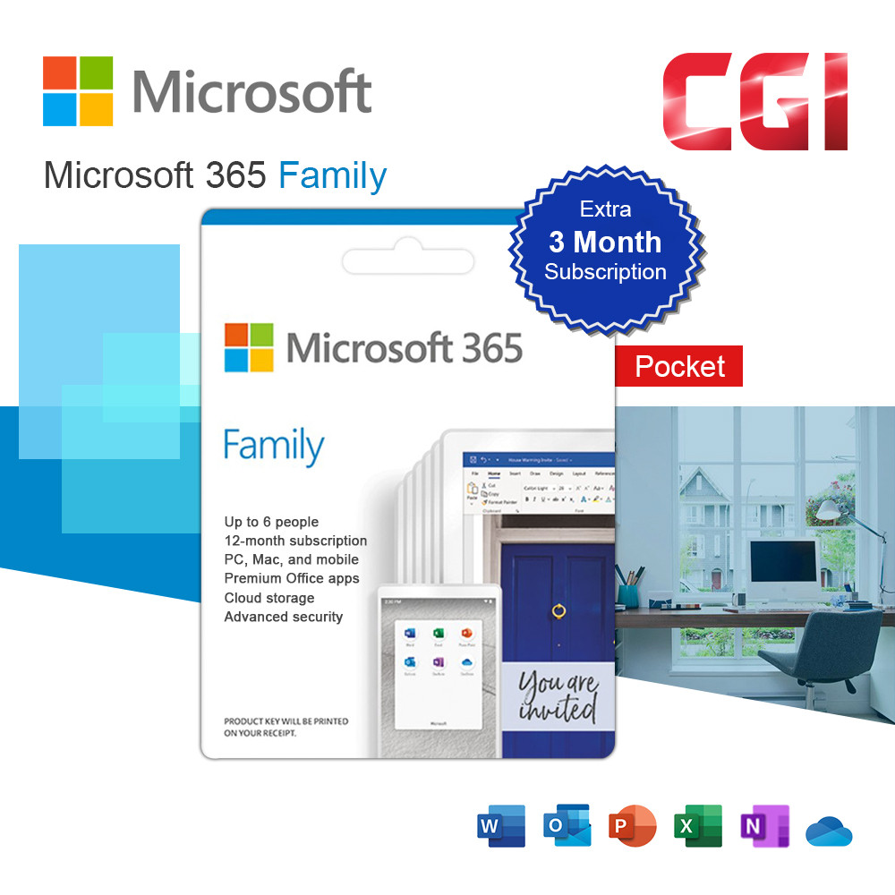[Digital Version] Microsoft Office 365 Family (ESD) - 6GQ-01403