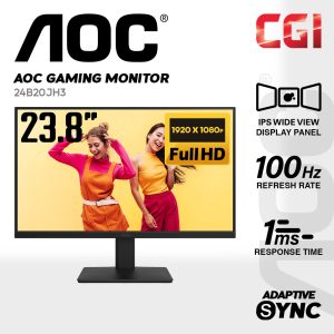 AOC 23.8" 24B20JH3 IPS FHD Adaptive Sync 120Hz 1ms Frameless Design Monitor