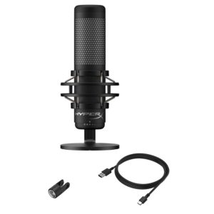 HyperX QuadCast S RGB Lighting USB Condenser Gaming & Streaming Microphone For PC, PS4, Mac (HMIQ1S-XX-RG/G)