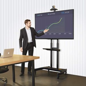 North Bayou AVA 1800-70-1P 55 to 80-inch Adjustable Smart TV Moveable Bracket Stand