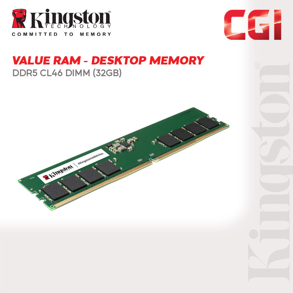 Kingston KVR56U46BD8-32 32GB DDR5-5600 CL46 288-Pin DIMM