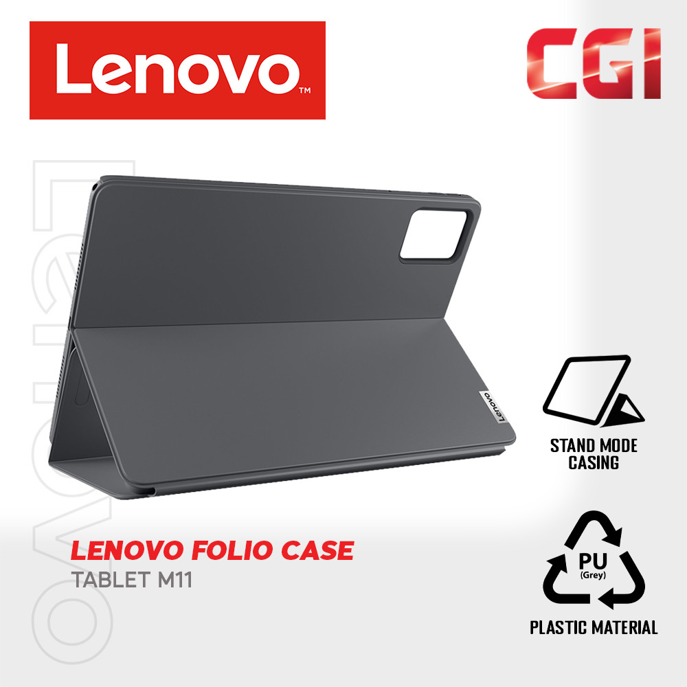 Lenovo Tab M11 Multi Function Band Folio Case - Luna Grey (ZG38C05461)