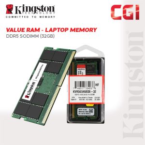 Kingston KVR56S46BD8-32 32GB DDR5-5600 CL46 SODIMM Value RAM