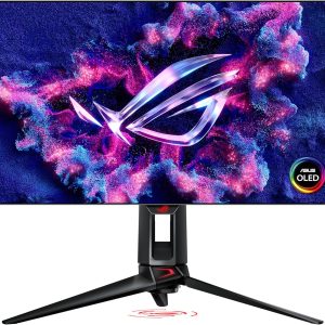 Asus 27" ROG Swift OLED PG27AQDP WOLED QHD HDR400 G-Sync Compatible 480Hz 0.03ms OLED Care+ Ai Assistant Gaming Monitor